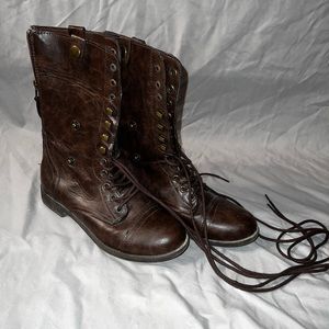 |Rampage| Lace-Up Riding Boots